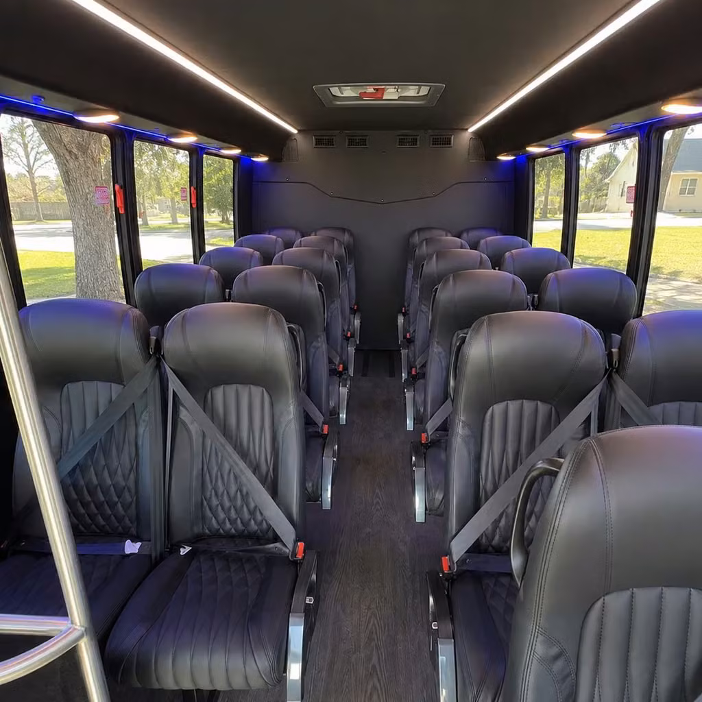 28 passenger minibus inside