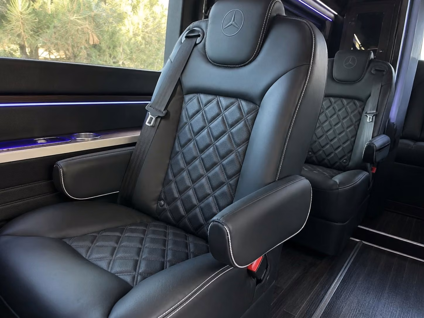 sprinter van with driver inside